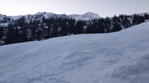 Dans les Combettes, vue sur Tête Rouge