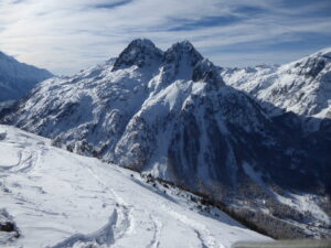 Encrenaz... Descente sur Vallorcine tracée