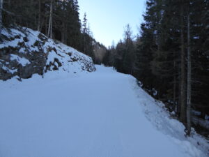 Piste des Esserts, pas encore ouverte mais bien préparée