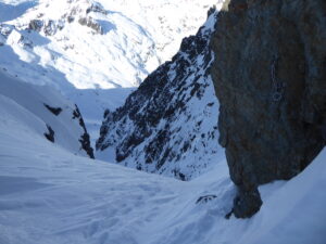 Le haut du versant nord du col du Belvédère