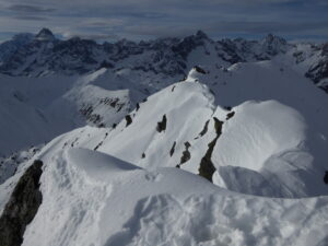 Mont Blanc à Argentière du sommet des monts Telliers
