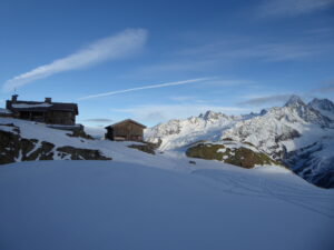 Refuge du lac Blanc, aiguilles du Tour, Chardonnet...