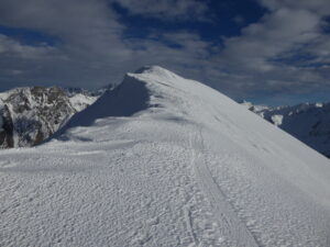 Arête sommitale de la tête de Ferret