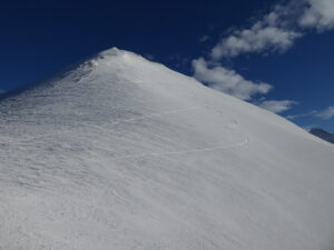 Ski agréable dans le versant ouest de la tête de Ferret