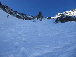 Sous le gendarme, pas mal de traces (montée, descente)