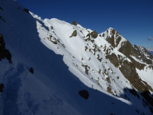 Trace confortable pour traverser vers la Glière