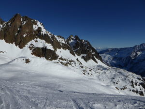 La traversée pour rejoindre l'itinéraire du col de Beugeant