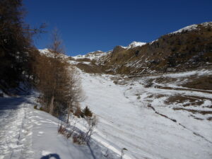 Arrivée dans le vallon de Verrogne