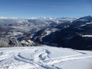 Descente sur Brizon par la face sud-est