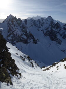 Le couloir sud vu du haut