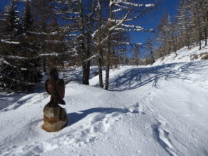 En arrivant au lac du Joux