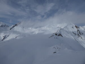 Du sommet, Créton du Midi et aiguille de Bonalex
