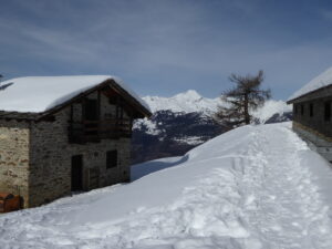 De Champchenille, le mont Fallère bien blanc