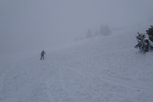 Coulée peu épaisse mais large