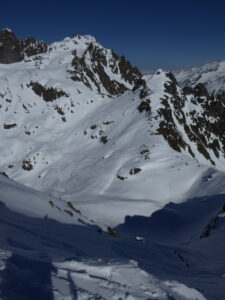 De la Charlanon, face NE. De d. à g. Pourrie, Glière, Pouce