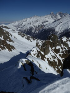 De la Pourie, le haut de la pente nord