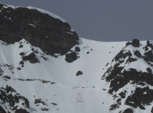 Belle cassure sous le col de la Terrasse