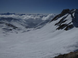 La descente vue du sommet