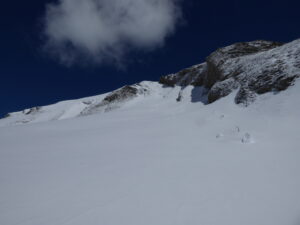 La rampe SO qui a un peu purgé
