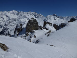 Quelques pointements sur la crête des Roches Franches