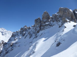 Haut de la combe nord du col des Chasseurs