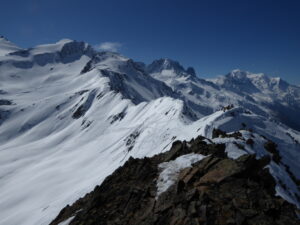 Arête Autannes-Bron-Grands, Verte, mont Blanc