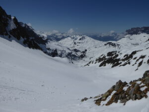 La combe d'envers de Bérard vue du col